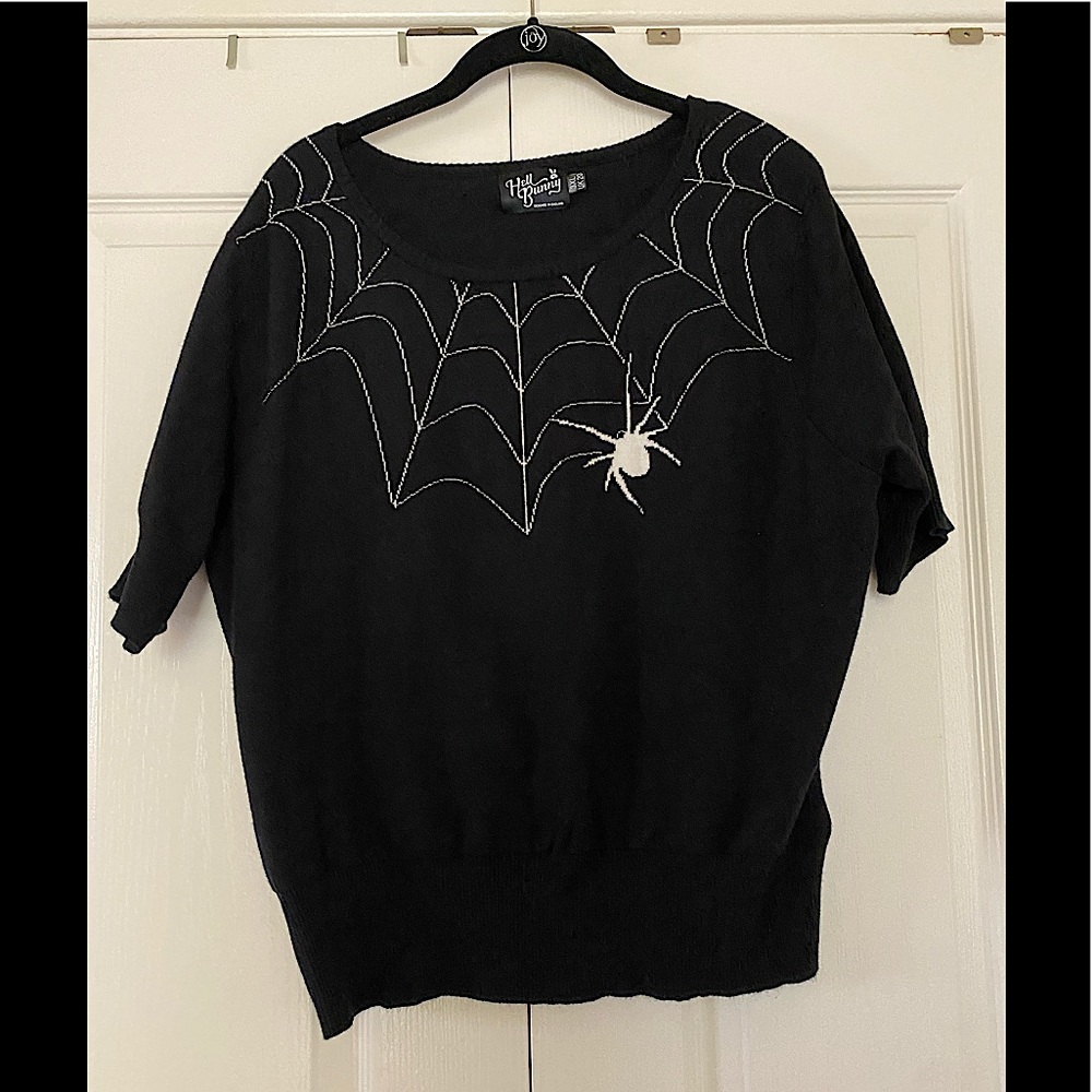 Hell Bunny Black Widow Spider Sweater